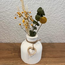 El Yapımı Taş Tozu Dekoratif Iskandinav Tarzı Vazo Hediyelik Modern Salon ve Ev Dekorasyon Objesi