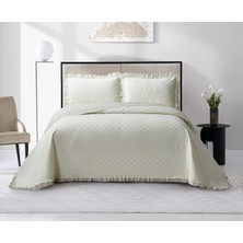 Roma Çift Kişilik Yatak Örtüsü - Krem