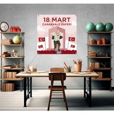 Deko Gonya 18 Mart Çanakkale Zaferi Fotoğraf Panosu Branda 100X100
