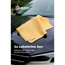 Euroist Mikrofiber Güderi Bez 50X70 cm | Araç Kurulama ve Cam Temizlik Bezi