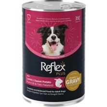 Reflex Plus Sos Içinde Kuzu Etli ve Tatlı Patatesli Yetişkin Konserve Köpek Maması 1 Adet 400 gr