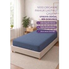 Days In Colours %100 Organik Pamuk Lastikli Çarşaf - 100x200 - Dolmabahçe Serisi