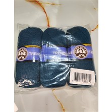 Ören Bayan Trend Petrol Mavisi El Örgü Ipi (3 Adet) - Renk: 101