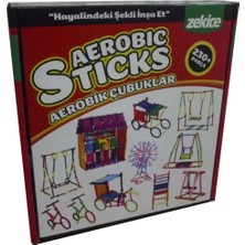 Zekice Geometrik Çubuklar 230 Parça Bloklar Yapboz Puzzle Bultak Zeka Renk Algı Gelişim Eğitici Oyuncak