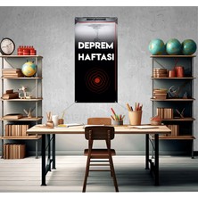 Deko Gonya Deprem Haftası Fotoğraf Panosu Branda 100X200