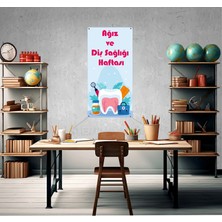 Deko Gonya Ağız ve Diş Sağlığı Haftası Fotoğraf Panosu Branda 100X200