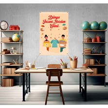 Deko Gonya Dünya Insani Yardım Günü Fotoğraf Panosu Branda 100X150