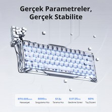 Gravastar Mercury V60 Pro Hall Effect, Rapid Trigger 8.000 Hz Kablolu Manyetik Klavye + Xpro 32.000 Dpı Rgb Kablosuz Mouse Oyuncu Seti, Chrome Silver