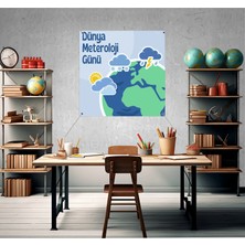 Deko Gonya Dünya Meteroloji Günü Fotoğraf Panosu Branda 100X100