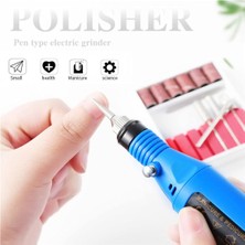 Meli Collection Tırnak Bakım Makinesi Set (6pcs=oyma& Yönlendirme& Zımpara& Bileme& Parlatma& Sondaj) (2000-300RPM Hız)