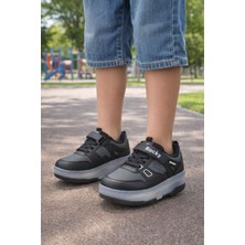 Minibonito Patenli Cırtlı Işıklı Spor Ayakkabısı 4 Tekerlekli Paten –ışıkları On/off Tuşlu