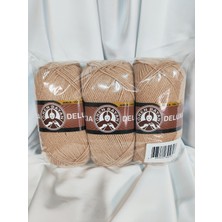 Ören Bayan Deluxıa Bej El Örgü Ipi (3 Adet) - Renk: 079