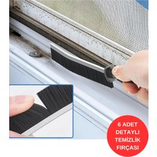 Euroist 6 Adet Çok Amaçlı Ince Temizlik Fırçası - Derz, Banyo, Mutfak, Lavabo ve Detay Temizlik Fırçası