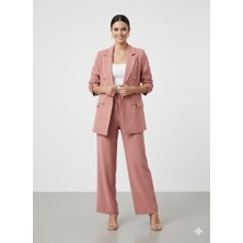 Ekol Kolları Büzgülü Süs Düğmeli Ceket 1202