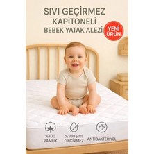 Suvay 50X90 Kapitoneli Bebek Çocuk Yatak Alezi Kapitone Fitted Su Sıvı Geçirmez Yatak Koruyucu Çarşaf Alez