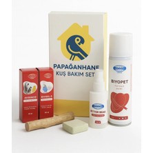 Papağanhane Profesyonel Kuş Tüy Bakım Seti | Canlı ve Parlak Tüyler, Stres ve Parazit Önleyici