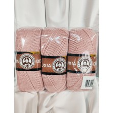 Ören Bayan Deluxıa Pudra Pembe El Örgü Ipi (3 Adet) - Renk: 001