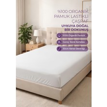 Days In Colours %100 Organik Pamuk Lastikli Çarşaf - 180x200 - Dolmabahçe Serisi