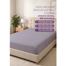 Days In Colours %100 Organik Pamuk Lastikli Çarşaf - 180x200 - Dolmabahçe Serisi