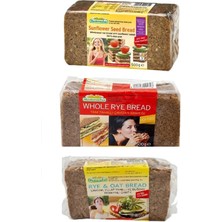 Mestemacher 3’lü Alman Ekmek Seti – Ayçekirdekli Çavdarlı, Tam Tahıllı ve Yulaf Çavdar Ruşeymli Tam Tahıl Ekmeği