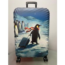 GANUE Valiz Kılıfı-Özgür Penguen