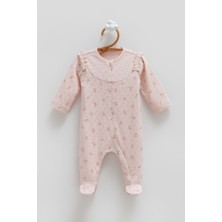 Caramell All Tıme Gırl Roba Fırfırlı Fermuarlı Tulum - Gül Kurusu - 62-68 cm Gül Kurusu