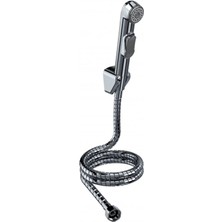 İz Yapı Taharetmatik Çelik Hortumlu Krom 3/8