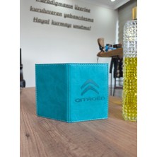 Citroen Turkuaz Ruhsat Kılıfı Oto Aksesuar Kılıfı