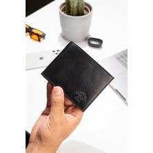 Newish Polo Erkek Hakiki Deri Cüzdan ve Kartlık - Siyah