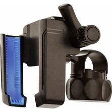 CoverZone ZR1044 | Bisiklet Gidon Telefon Tutucu 360° Döner Başlık Sabit Kilitli Tek Tuşlu Sıkı Kavrama 4–7.2 Inç Uyumlu 20–35 mm Gidon Için Sarsıntı Önleyici Güvenli Montaj Aparatı (Gidon Tutucu)