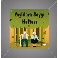 Deko Gonya Yaşlılara Saygı Haftası Temalıfotoğraf Panosu Branda 100X100