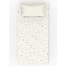 Lil Bug %100 Pamuk Lastikli Bebek Çarşaf Seti – Büyülü Bahçe Koleksiyonu - Kelebek Desen