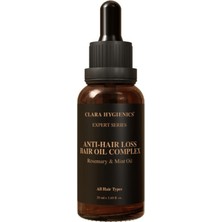 Clara Hygienics Expert Series 50 ml Rosemary&Mint Oil Saç Dökülmesine Karşı Mint Renkli Saç Yağı