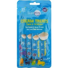 Supreme Cat Ton Balıklı ve Deniz Ürünlü 4X14 gr Krema Kedi Ödül Maması
