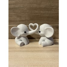 Print Zone Kalp Yapan Filler Masaüstü Süsü - Modern Ev ve Ofis Dekorasyon Biblosu