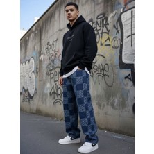 Denim Patchwork Baggy Erkek Jean