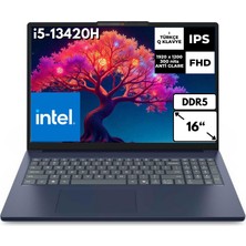 Lenovo Ideapad Slim 3 16IRH10  I5-13420H 8-Gbddr5  256 GB SSD   UHD Graphics 16" Wuxga Windows 11 Home Notebook 83K2001RTRAT21