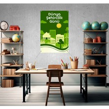 Deko Gonya Dünya Şehircilik Günü Temalı Fotoğraf Panosu Branda 100X150