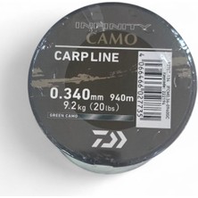 Daiwa Infinity Green Camo 0.34MM 940 mt Misina