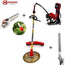 MITASHI PRO Mıtashı Pro High Quality Benzinli Sırt Tipi Motorlu Tırpan – Full Aparat Seti