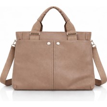 Av A Dos Kadın Suni Deri Çok Bölmeli Orta Boy El ve Omuz Askılı Şık Omuz Çanta