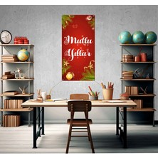 Deko Gonya Yeni Yıl Kutlaması Mutlu Yıllar Temalı Fotoğraf Panosu Branda 100X200