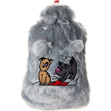 Es Dekor Dogs Gri Peluş Sıcak Su Torbası Kişisel Bakım / Sağlık