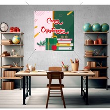 Deko Gonya Canım Öğretmenim Temalı Fotoğraf Panosu Branda 100X100