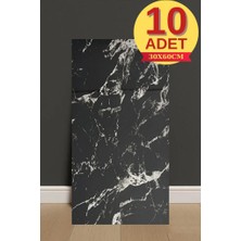 Renkli Duvarlar 10 Adet 30X60cm Siyah Mermer Desen Yapışkanlı Köpük Duvar Paneli Kağıdı banyo,Ofis Otel NWYP11