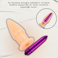 Ada Marketing Titreşimli ve Titreşimsiz Silikon Plug Seti + 150 ml Kayganlaştırıcı Jel Hediyeli | Çift Modlu Kullanım