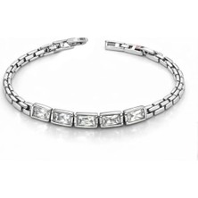 Brezza Lusso Jewelry Xpg Royal Baguette Shine Baget Taşlı Kadın Bileklik