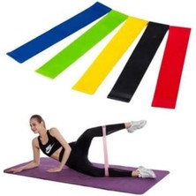 Aerobik Bant 5 Li Pilates Yoga Bandı *