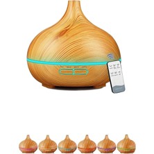 Hava Nemlendirici 550 ml Kahve Aroma Difüzörü 7 LED Işıklı Çok Renkli Ultrasonik Buhar Makinesi