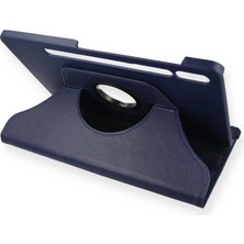 Samsung Galaxy T870 Tab S7 11 Kılıf 360 Tablet Deri Kılıf - Lacivert